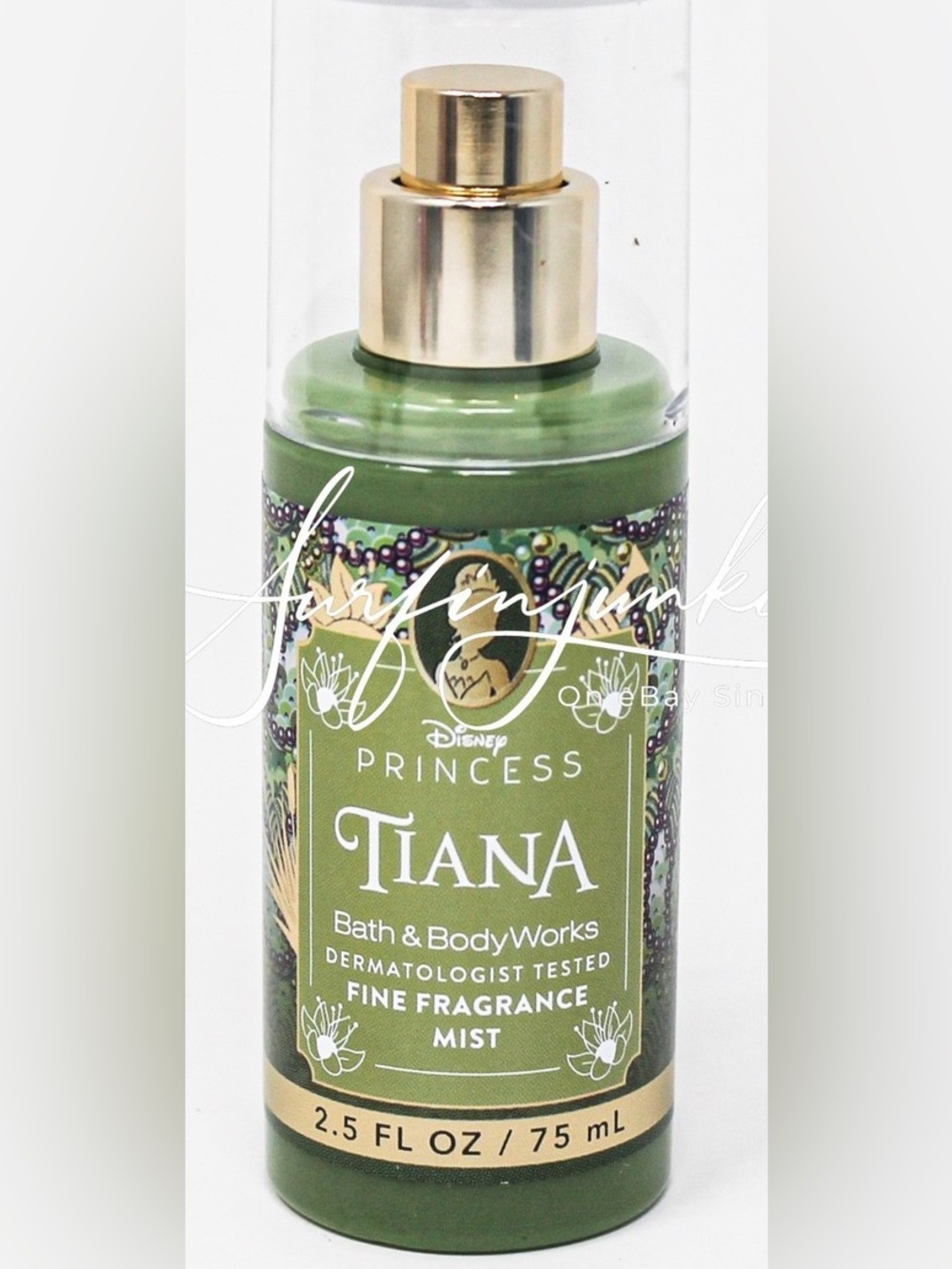 Bath & Body Works Tiana Fine Fragrance Mist - Green with Gold Accents